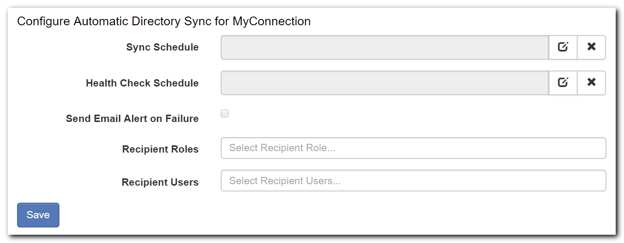 Automatic Directory Sync for MyConnection