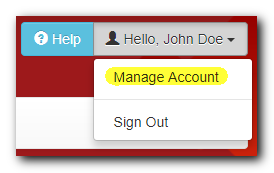 Manage Account Profile