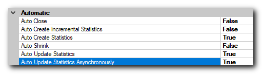 Auto update statistics asynchronously 1с для чего